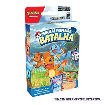 JOGO DE CARTAS POKÉMON - MINI DECK MINHA PRIMEIRA BATALHA  - SQUIRTLE E CHARMANDER