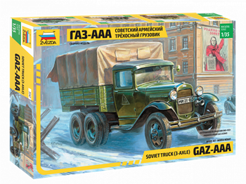 1/35 - SOVIET TRUCK (3-AXLE) GAZ-AAA - ZVEZDA - #3547