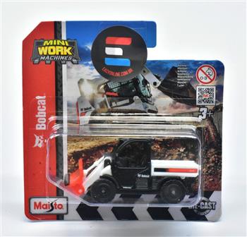 MAISTO - MINIATURA TRATOR BOBCAT TOOLCAT 5600 COM LAMINA NEVE - 1/64