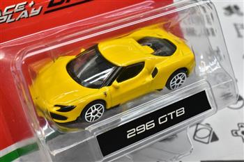 1/64 BBURAGO - RACE & PLAY - FERRARI 296GTB - AMARELA
