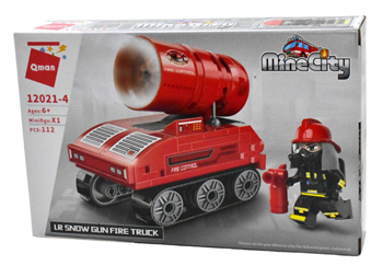 BLOCO DE MONTAR QMAN - MineCity - BOMBEIRO - LANÇADOR DE NEVE