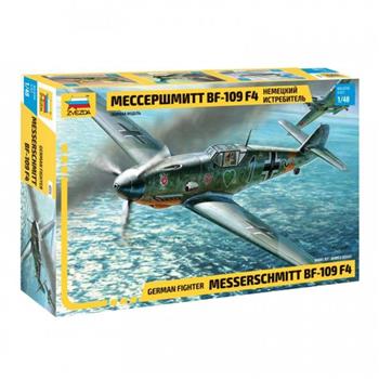 1/48 - GERMAN FIGHTER  MESSERSCHIMIT BF-109 F4 - ZVEZDA - #4806