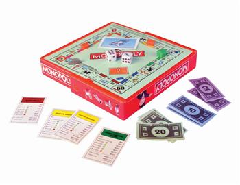 MINI JOGO DE BRINQUEDO - MONOPOLY (BANCO IMOBILIÁRIO)