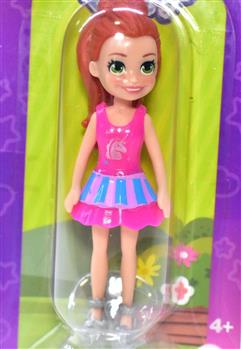BONECA POLLY POCKET IMPULSE - LILA - VESTIDO ROSA - GKL32
