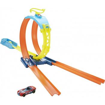 HOT WHEELS - PISTA TRACK BUILDER - PACOTE DE LOOPS DIVIDIDOS - KIT EXPANSAO