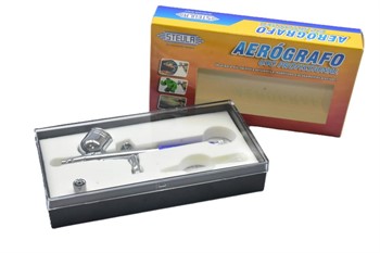AEROGRAFO DUPLA AÇÃO CANECA SUPERIOR, BICO 0,3mm - STEULA - BC61S-03