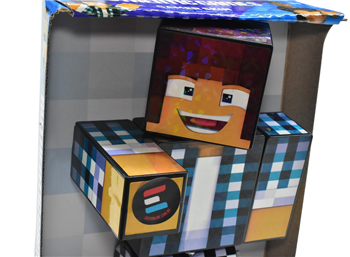 BONECO MINECRAFT - YOUTUBER - BONECO AUTHENTIC GAMES - 25cm