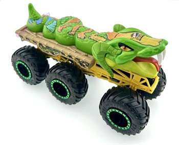 HOT WHEELS MONSTER TRUCKS - BIG RIGS - 6 RODAS -  CAGE RATTLER