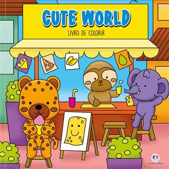 LIVRO DE COLORIR - CUTE WORLD - COMFY & COZY