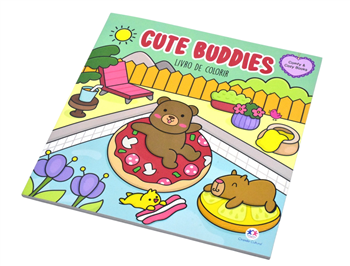 LIVRO DE COLORIR - CUTE BUDDIES - COMFY & COZY
