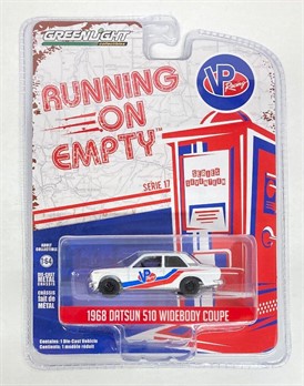GREENLIGHT  - RUNNING ON EMPTY - 1968 DATSUN 510 WIDEBODY COUPE - 1/64