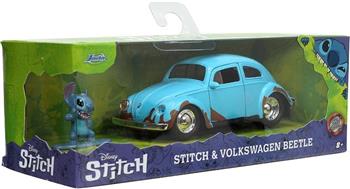VOLKSWAGEN FUSCA COM BONECO STITCH - 1/32 - JADA TOYS