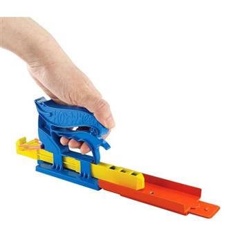 HOT WHEELS - LANÇADOR PORTÁTIL DE BOLSO COM CARRO (AZUL)