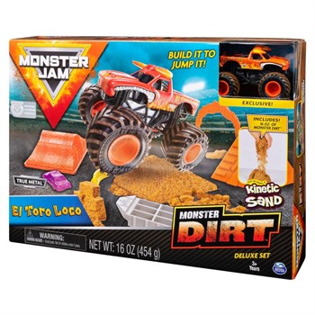 MONSTER JAM - PISTA MONSTER DIRT DELUXE SET - INCLUI CARRINHO EL TORO LOCO