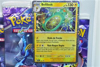 JOGO DE CARTAS POKÉMON - EV05 FORÇAS TEMPORAIS BLISTER C/3 BOOSTERS - BELLIBOLT