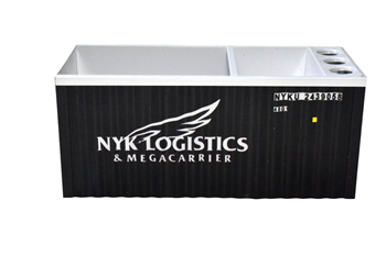 ORGANIZADOR DE MESA PORTA CANETA CONTEINER EM METAL - NYK LOGISTICS