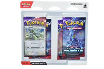JOGO DE CARTAS POKÉMON - EV05 FORÇAS TEMPORAIS BLISTER C/4 BOOSTERS - CYCLIZAR