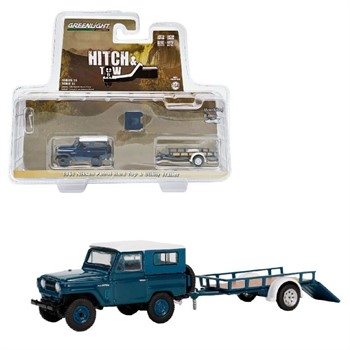 GREENLIGHT - HITCH & TOW - 1961 NISSAN PATROL + TRAILER - 1/64