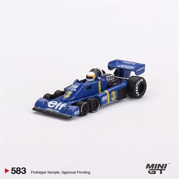 MINI GT - F1 TYRRELL P34 #3 JODY SCHECKTER 1976 SWEDISH GP WINNER