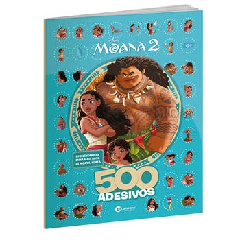 LIVRO MOANA 2 DISNEY - 500 ADESIVOS E ATIVIDADES PARA CRIANÇAS