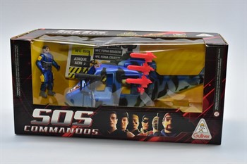 SOS COMMANDOS - GANG DO TERROR HELICOPTERO (INCLUI 1 FIGURA)