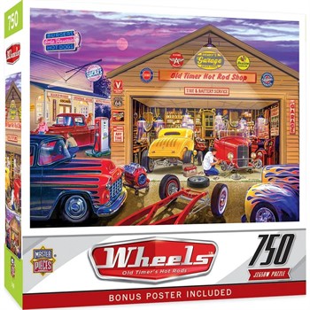 MASTER PIECES - QUEBRA CABEÇA WHEELS OLD TIMER´S HOT RODS - 750  PEÇAS