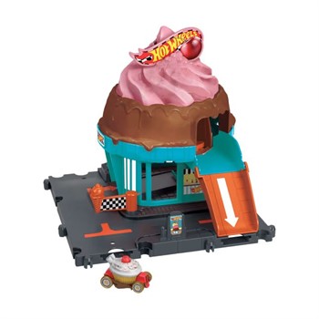 HOT WHEELS - PISTA CITY - SORVETERIA NA CIDADE - DOWNTOWN ICE CREAM SWIRL
