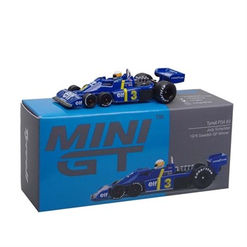MINI GT - F1 TYRRELL P34 #3 JODY SCHECKTER 1976 SWEDISH GP WINNER