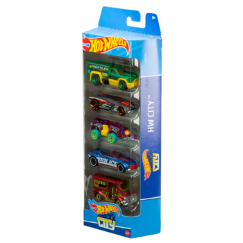 HOT WHEELS PACK C/05 CARROS - HW CITY - HTV39