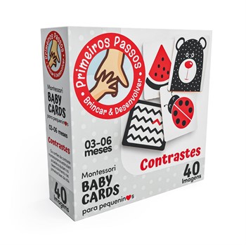 COOPER FUN - PRIMEIROS PASSOS - MONTESSORI BABY CARDS - CONTRASTES -   3 A 6 MESES