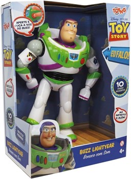 BONECO -  BUZZ LIGHTYEAR TOY STORY - COM SOM FALA 10 FRASES