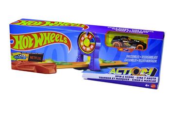 HOT WHEELS LET´S RACE - PISTA DE ACROBACIAS - GIRAR E MARCAR