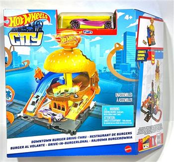 HOT WHEELS PISTA CITY DOWNTOWN HAMBURGUERIA