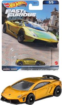 HW PREMIUM LAMBORGHINI GALLARDO F&F: MINIATURA CARRO