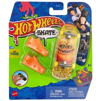 HOT WHEELS SKATE DE DEDO + TENIS - RAD & ROTTEN - TONY HAWK