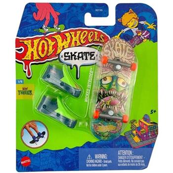 HOT WHEELS SKATE DE DEDO + TENIS - WICKED INTRUDER