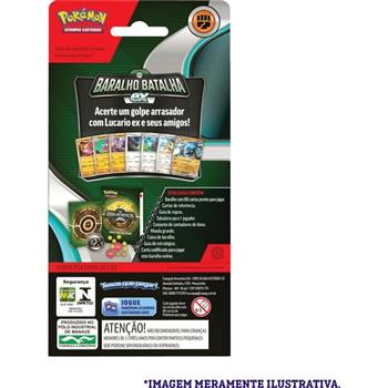 JOGO DE CARTAS POKEMON - DECK BATALHA EX - LUCARIO ex
