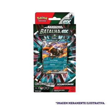 JOGO DE CARTAS POKEMON - DECK BATALHA - HOUNDOOM ex - COPAG