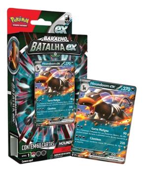 JOGO DE CARTAS POKEMON - DECK BATALHA - HOUNDOOM ex - COPAG