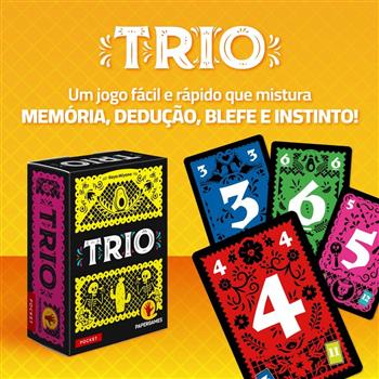 JOGO DE CARTAS TRIO - PAPERGAMES