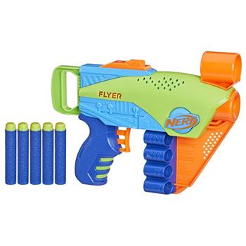 NERF ELITE JR FLYER COM 5 DARDOS