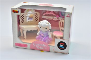 CASINHA FELIZ ZOOP TOYS  - PENTEADEIRA DO QUARTO DA OVELHINHA