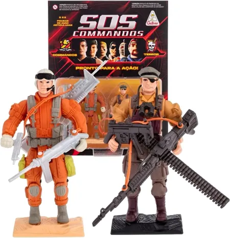 SOS COMMANDOS - J.DEAN vs JACKALL  (FIGURAS E ACESSORIOS)