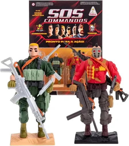 SOS COMMANDOS - WHITE BILLY vs GLADIOS (FIGURAS E ACESSORIOS)