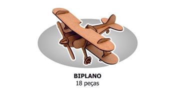 QUEBRA CABEÇA 3D - AVIÃO BIPLANO