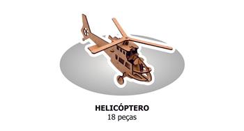 QUEBRA CABEÇA 3D - HELICOPTERO