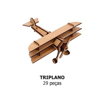 QUEBRA CABEÇA 3D -  AVIÃO TRIPLANO