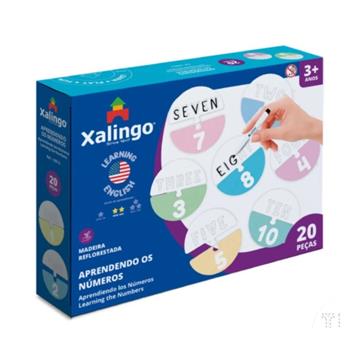QUEBRA CABEÇA -  APRENDENDO OS NUMEROS INGLÊS - NÍVEL 2 - XALINGO
