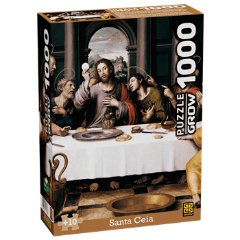 QUEBRA CABEÇA - SANTA CEIA - 1000 PEÇAS - GROW