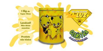 SUPER SLIME AVENTUREIROS - AMARELO - PEDRO - GELASTICA
